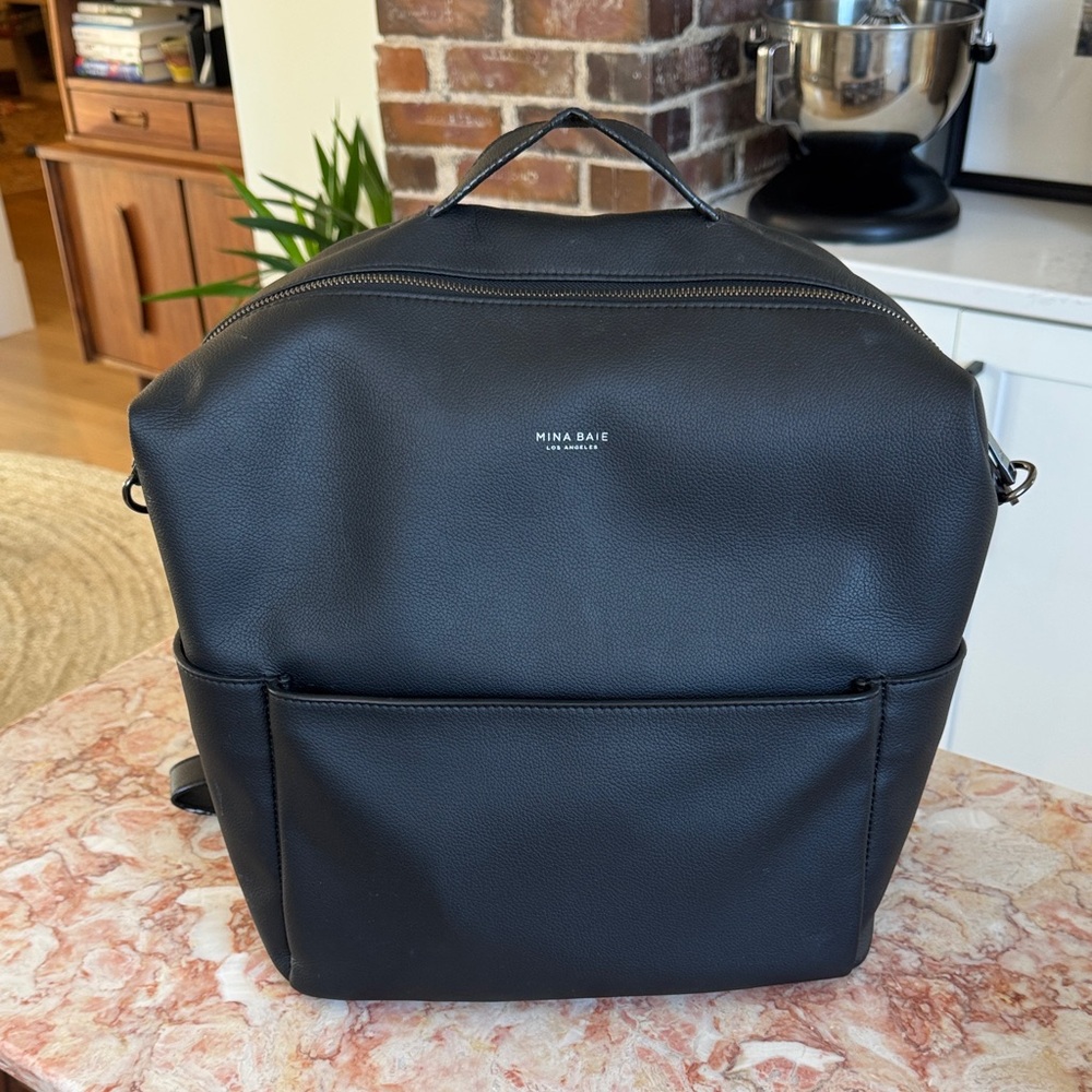 Mina Baie Black Baby Bag